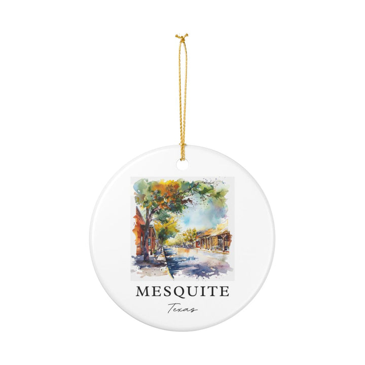 Mesquite Texas Ornament: Unique Mesquite Texas Souvenir, Mesquite Texas Xmas Decor, and Authentic Mesquite Texas Gift