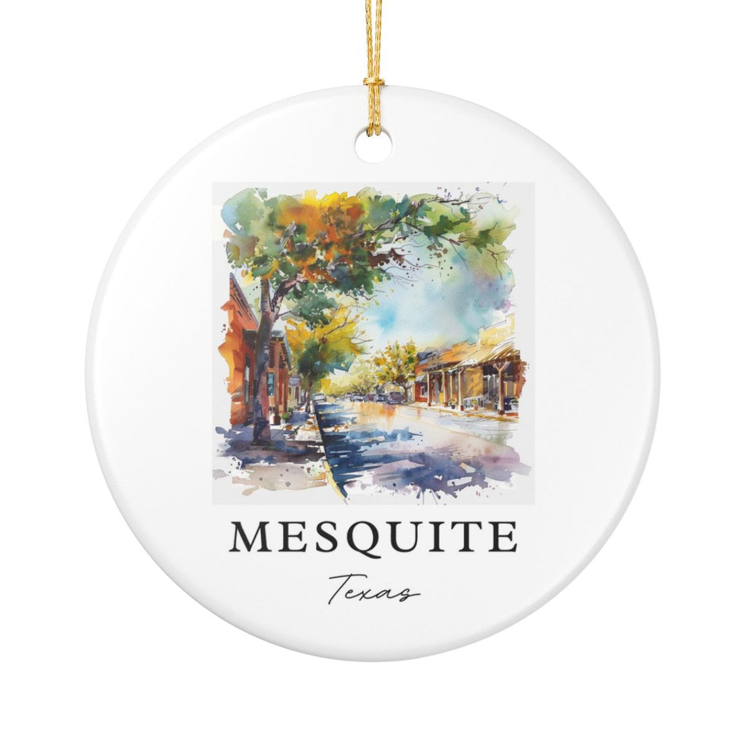 Mesquite Texas Ornament: Unique Mesquite Texas Souvenir, Mesquite Texas Xmas Decor, and Authentic Mesquite Texas Gift