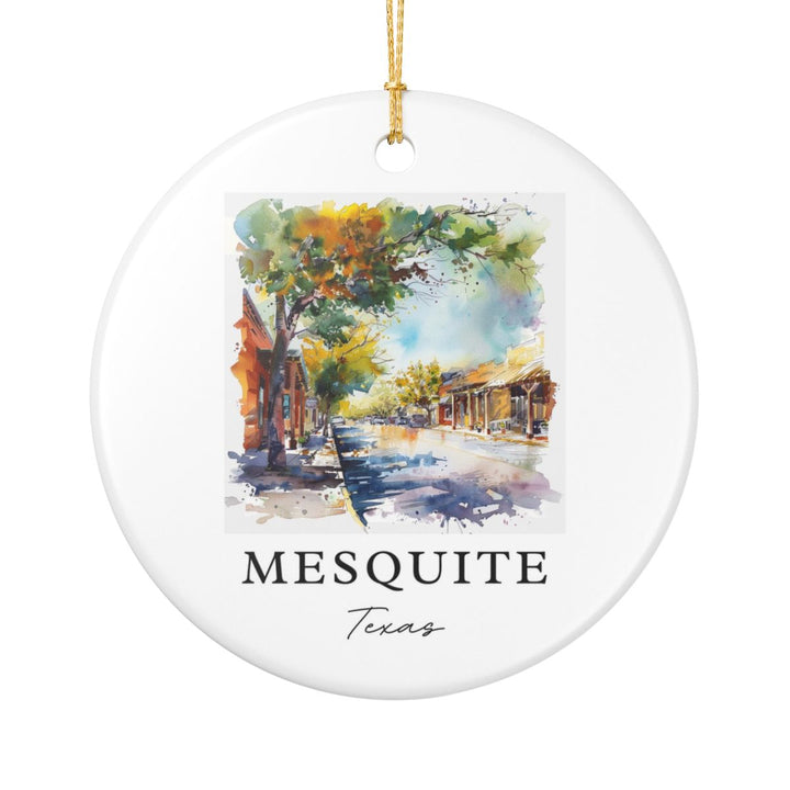 Mesquite Texas Ornament: Unique Mesquite Texas Souvenir, Mesquite Texas Xmas Decor, and Authentic Mesquite Texas Gift