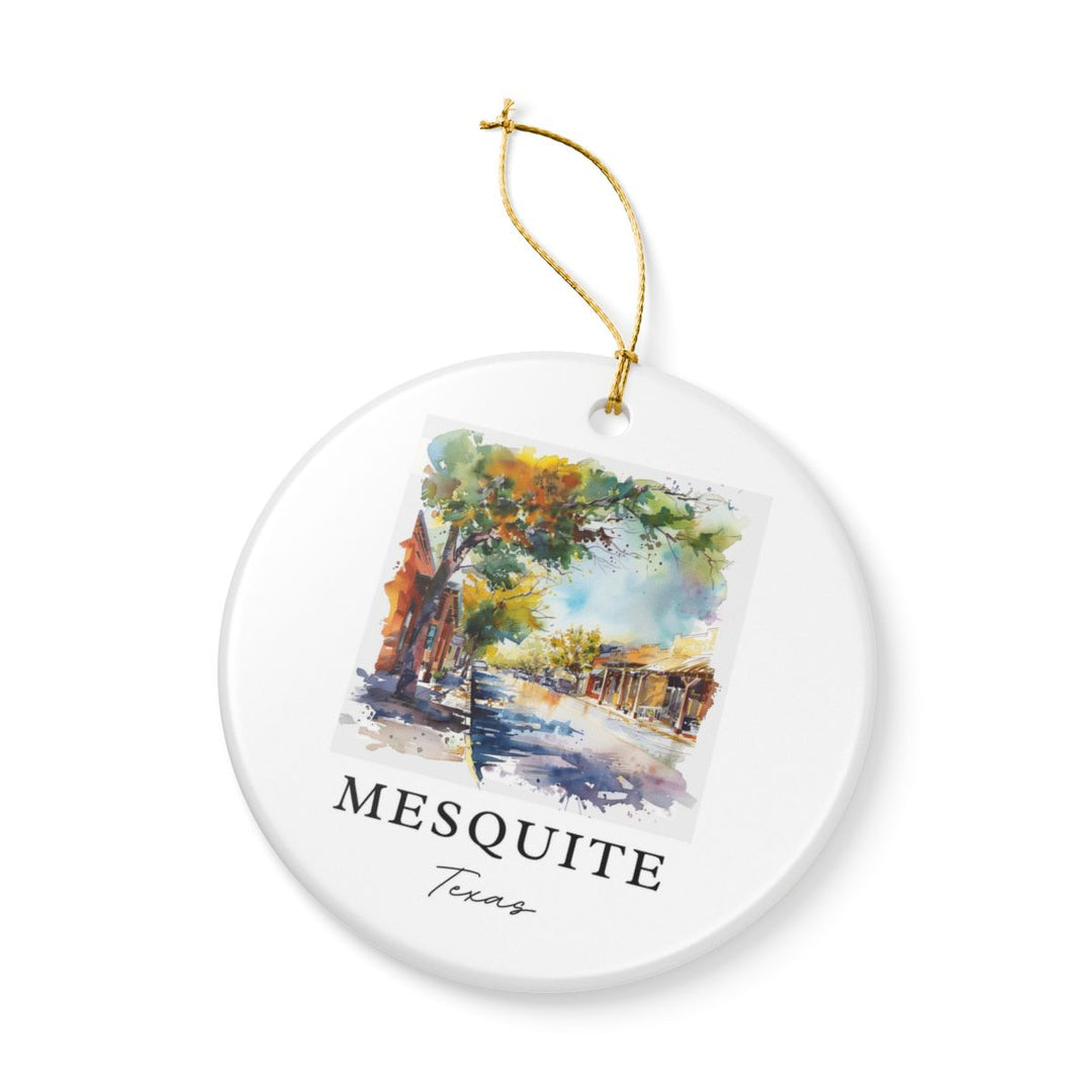 Mesquite Texas Ornament: Unique Mesquite Texas Souvenir, Mesquite Texas Xmas Decor, and Authentic Mesquite Texas Gift