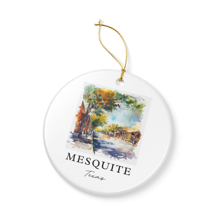 Mesquite Texas Ornament: Unique Mesquite Texas Souvenir, Mesquite Texas Xmas Decor, and Authentic Mesquite Texas Gift