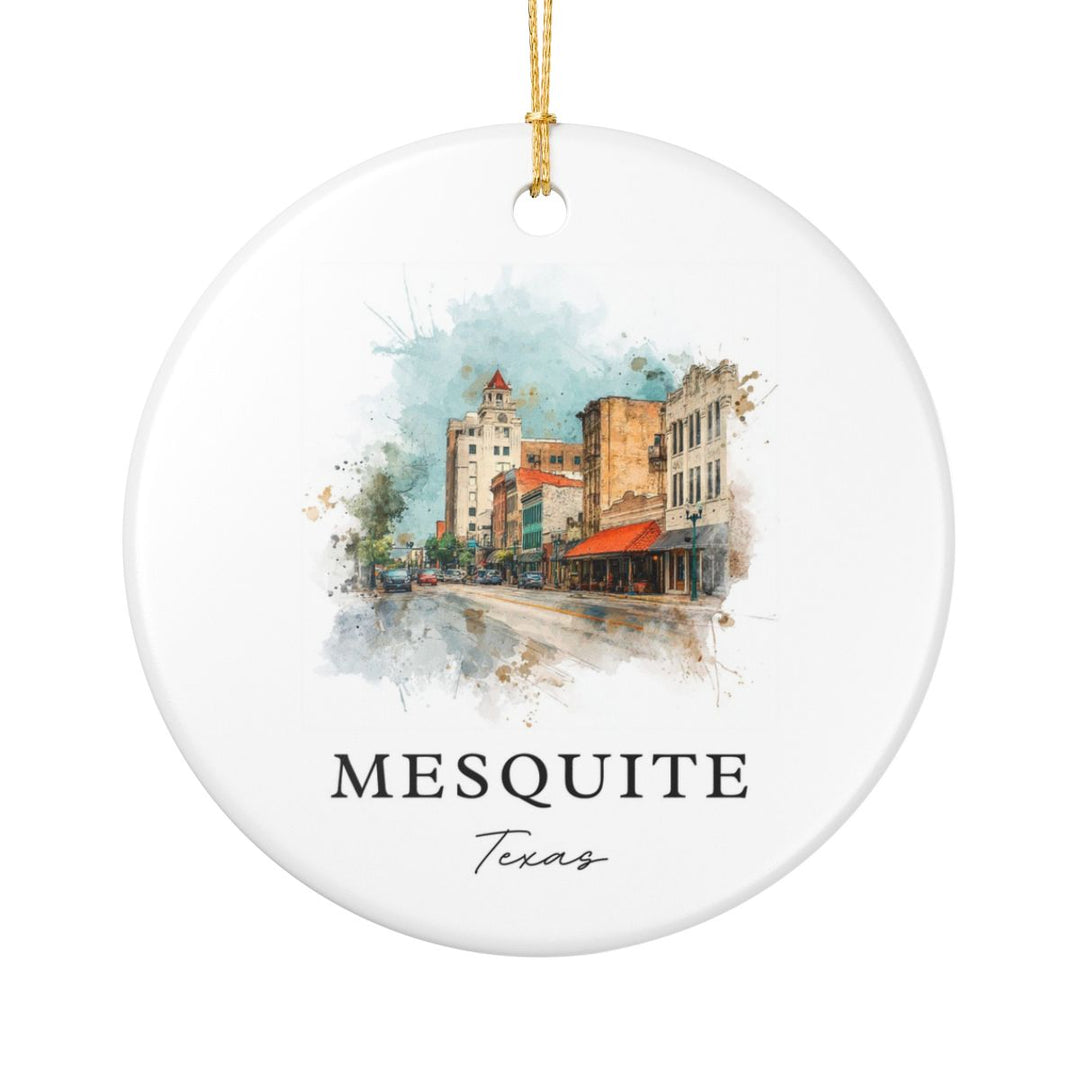 Mesquite Texas Ornament: Unique Mesquite Souvenir, Mesquite Texas Xmas Decor, and Authentic Mesquite Gift