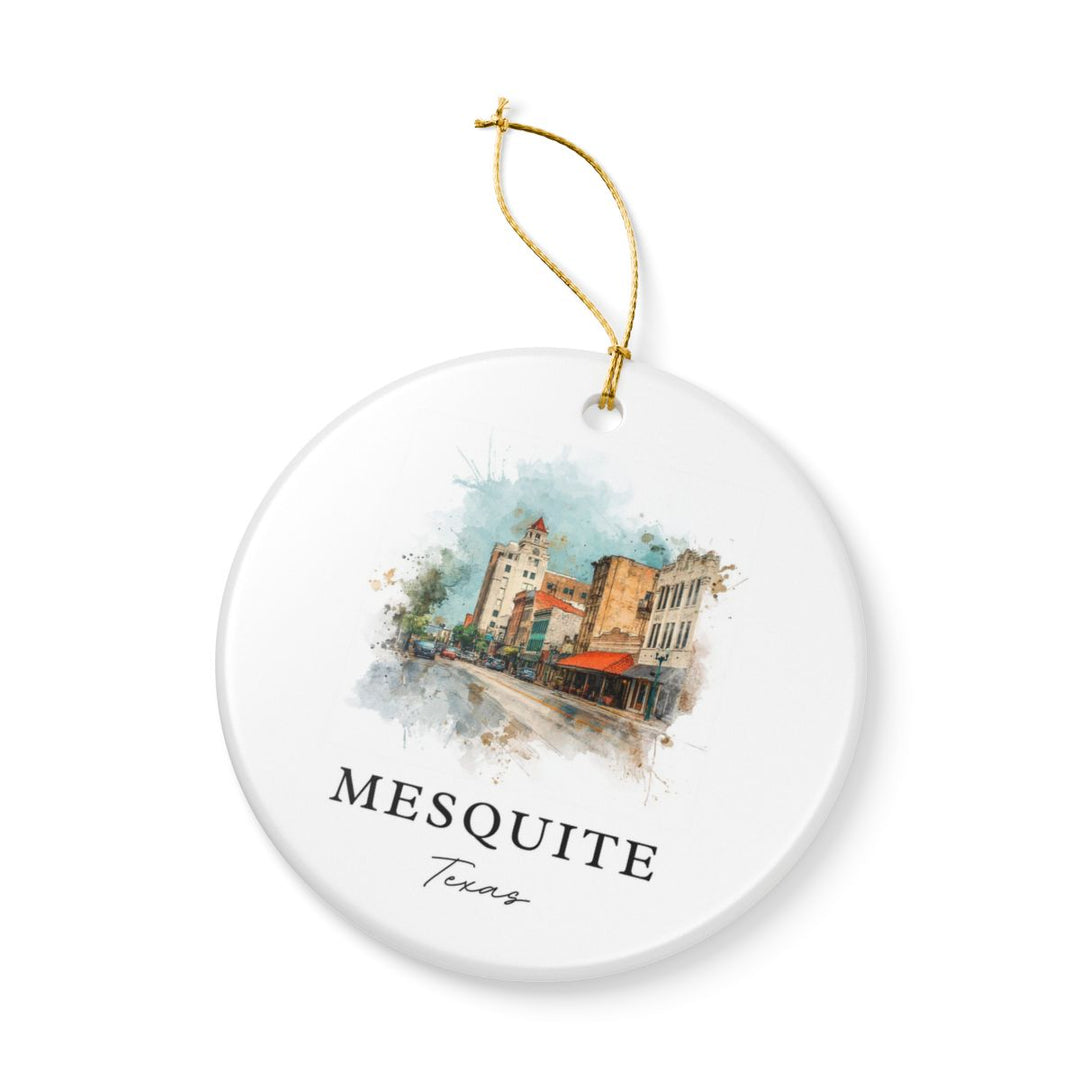 Mesquite Texas Ornament: Unique Mesquite Souvenir, Mesquite Texas Xmas Decor, and Authentic Mesquite Gift