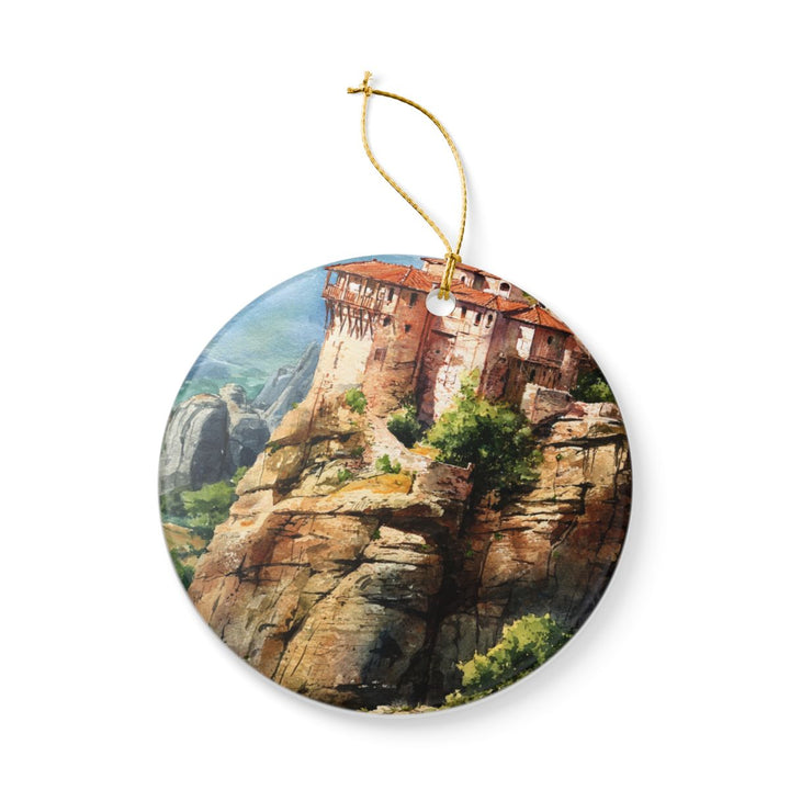Meteora Greece Ornament: Unique Meteora Greece Souvenir, Meteora Greece Xmas Decor, and Authentic Meteora Greece Gift