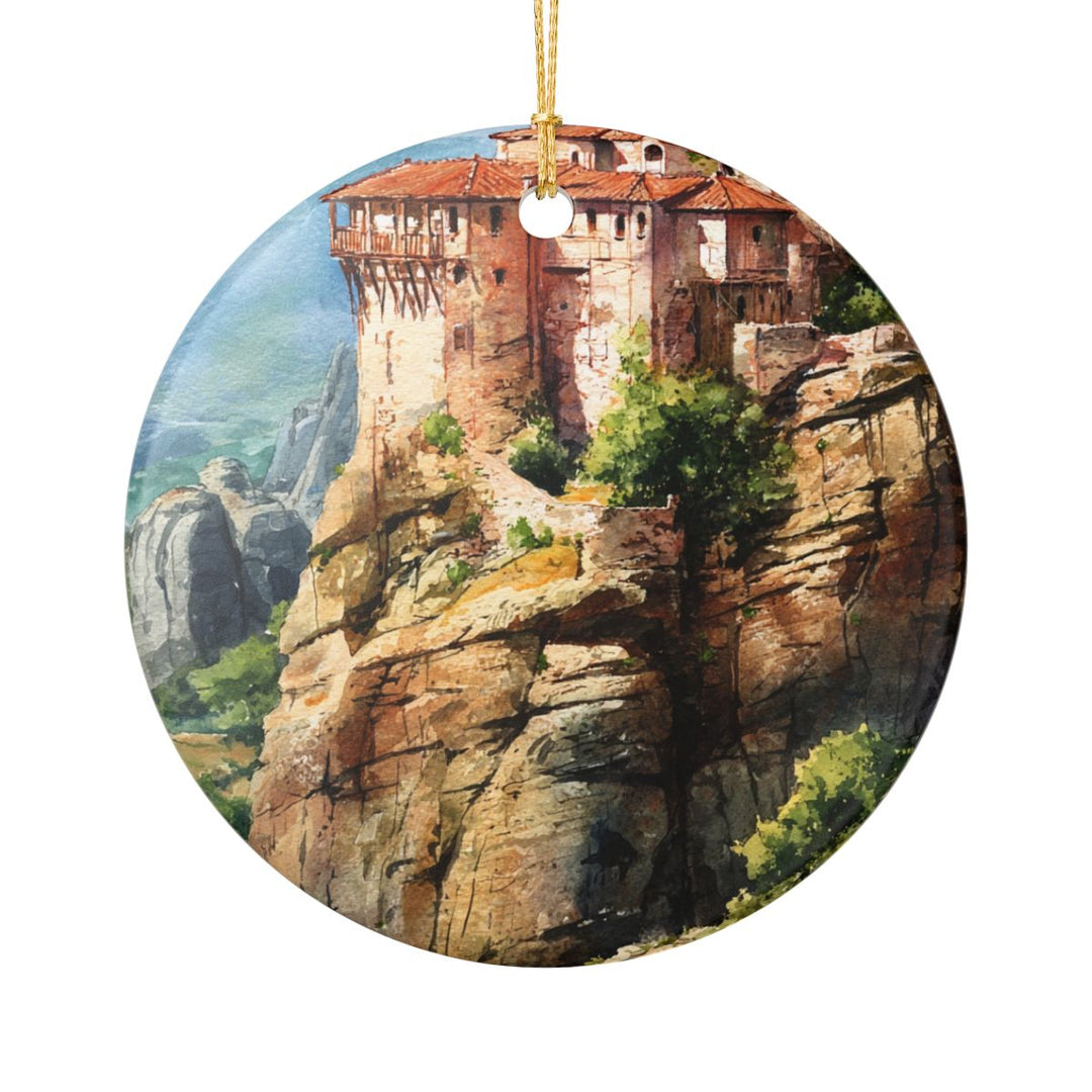 Meteora Greece Ornament: Unique Meteora Greece Souvenir, Meteora Greece Xmas Decor, and Authentic Meteora Greece Gift
