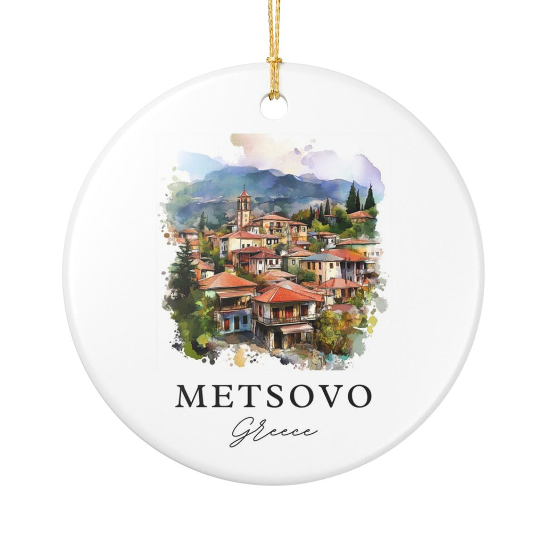 Metsovo Greece Ornament: Unique Metsovo Souvenir, Metsovo Greece Xmas Decor, and Authentic Metsovo Gift