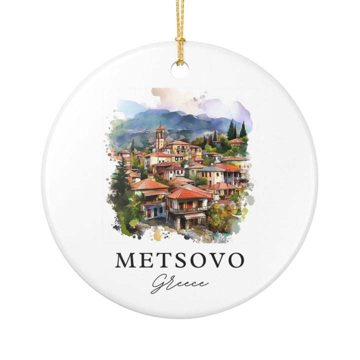 Metsovo Greece Ornament: Unique Metsovo Souvenir, Metsovo Greece Xmas Decor, and Authentic Metsovo Gift