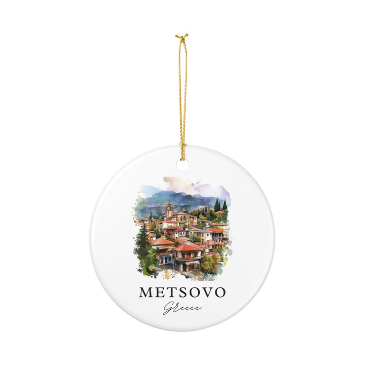 Metsovo Greece Ornament: Unique Metsovo Souvenir, Metsovo Greece Xmas Decor, and Authentic Metsovo Gift
