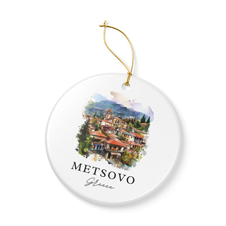 Metsovo Greece Ornament: Unique Metsovo Souvenir, Metsovo Greece Xmas Decor, and Authentic Metsovo Gift