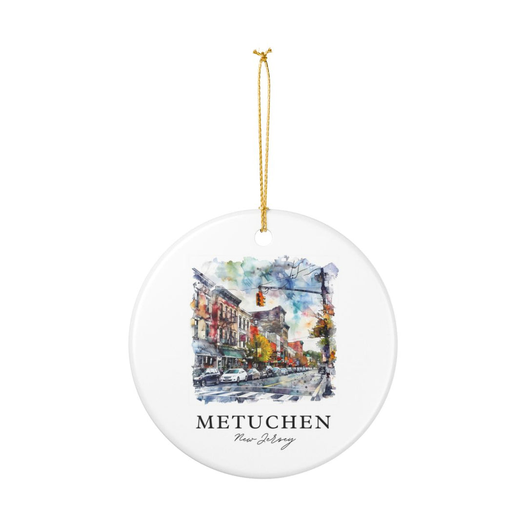 Metuchen New Jersey Ornament: Unique Metuchen Souvenir, Metuchen New Jersey Xmas Decor, and Authentic Metuchen Gift