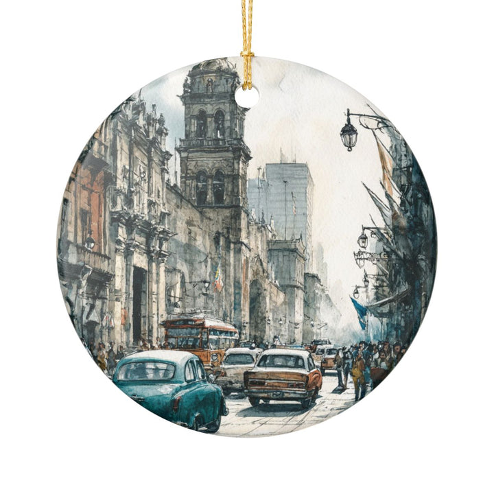 Mexico City Ornament: Unique Mexico City Souvenir, Mexico City Xmas Decor, and Authentic Mexico City Gift