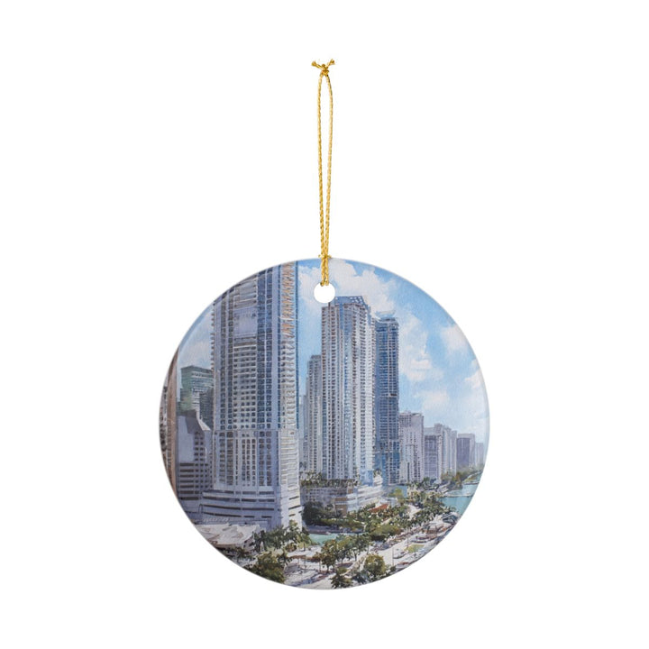 Miami Beach Florida USA Ornament: Unique Miami Beach Souvenir, Miami Beach Florida Xmas Decor, and Authentic Miami Beach Gift