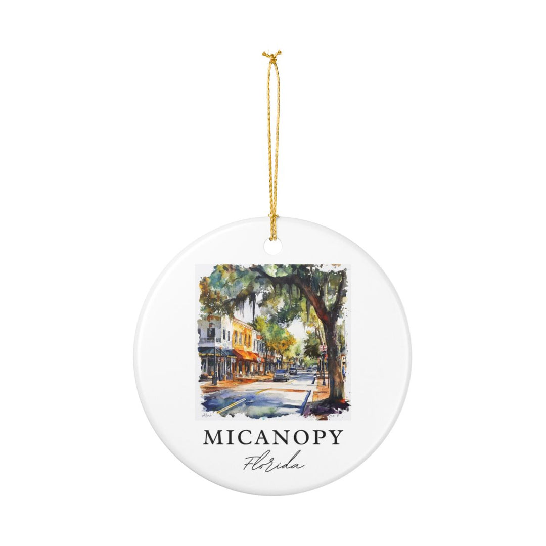 Micanopy Florida USA Ornament: Unique Micanopy Souvenir, Micanopy Florida Xmas Decor, and Authentic Micanopy Gift