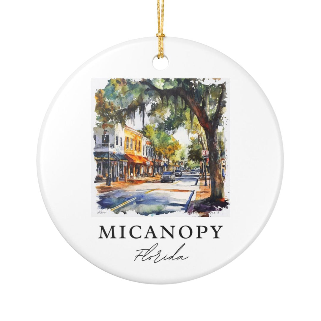 Micanopy Florida USA Ornament: Unique Micanopy Souvenir, Micanopy Florida Xmas Decor, and Authentic Micanopy Gift