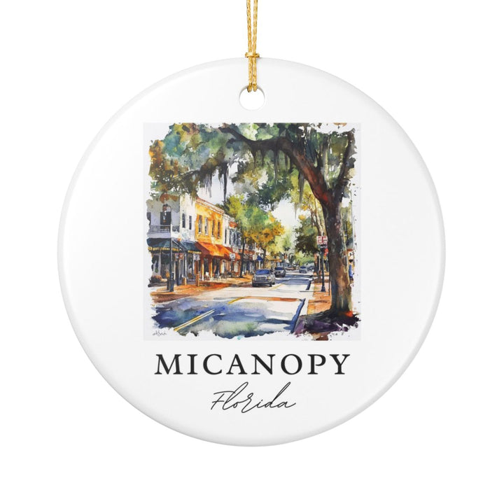Micanopy Florida USA Ornament: Unique Micanopy Souvenir, Micanopy Florida Xmas Decor, and Authentic Micanopy Gift