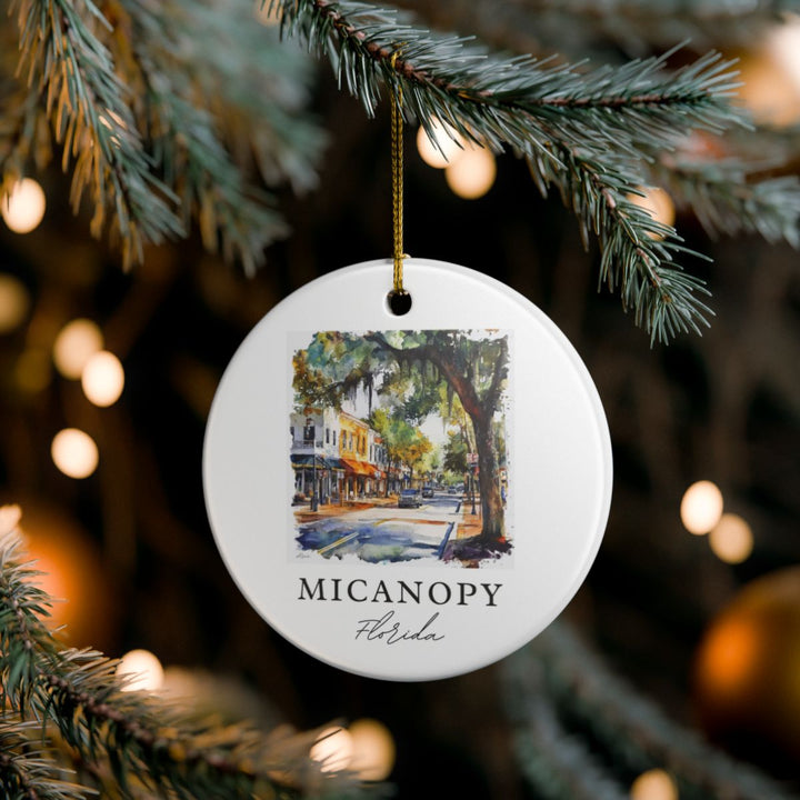 Micanopy Florida USA Ornament: Unique Micanopy Souvenir, Micanopy Florida Xmas Decor, and Authentic Micanopy Gift
