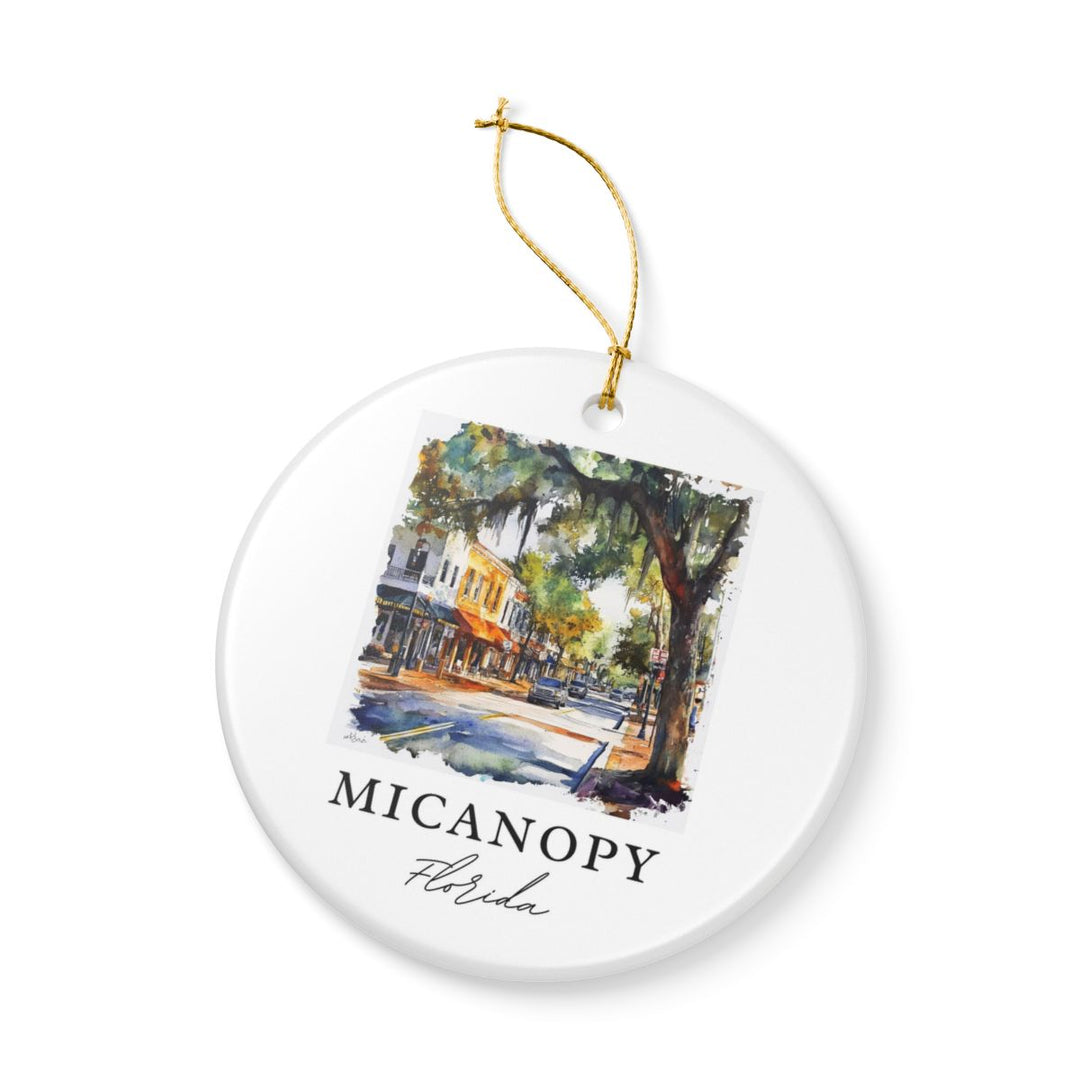 Micanopy Florida USA Ornament: Unique Micanopy Souvenir, Micanopy Florida Xmas Decor, and Authentic Micanopy Gift