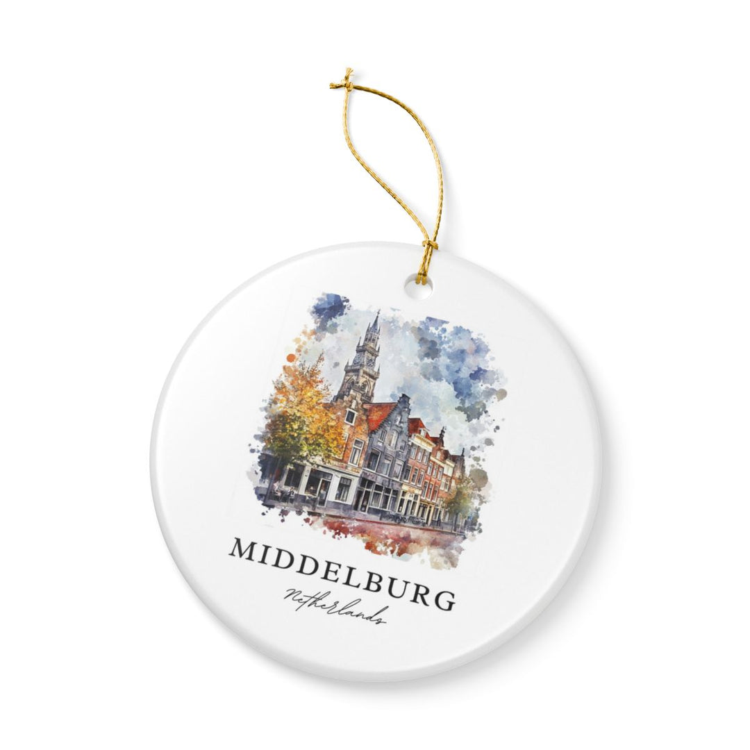 Middelburg Netherlands Ornament: Unique Middelburg Netherlands Souvenir, Middelburg Netherlands Xmas Decor, and Authentic Middelburg Netherlands Gift