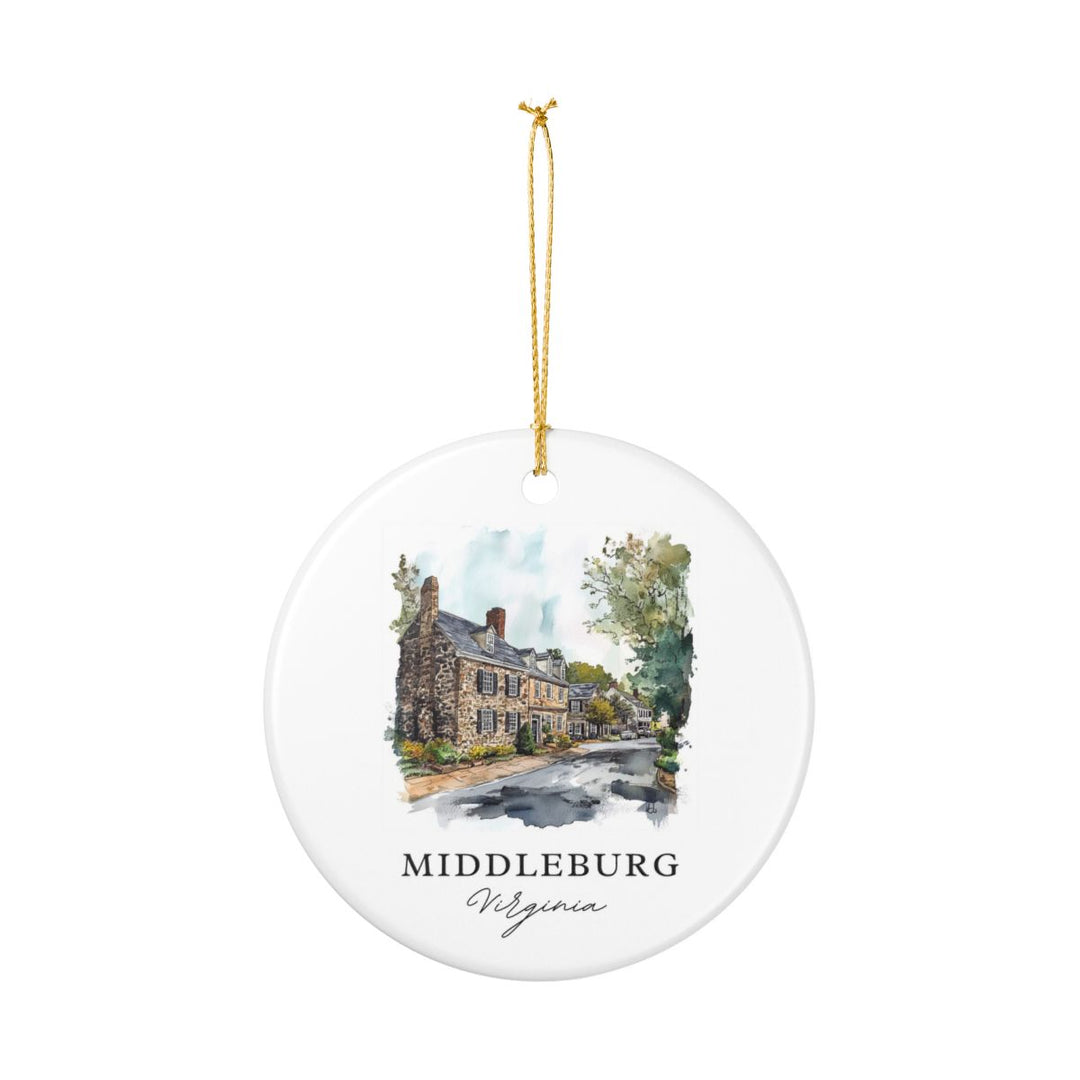 Middleburg Virginia Ornament: Unique Middleburg Souvenir, Middleburg Virginia Xmas Decor, and Authentic Middleburg Gift