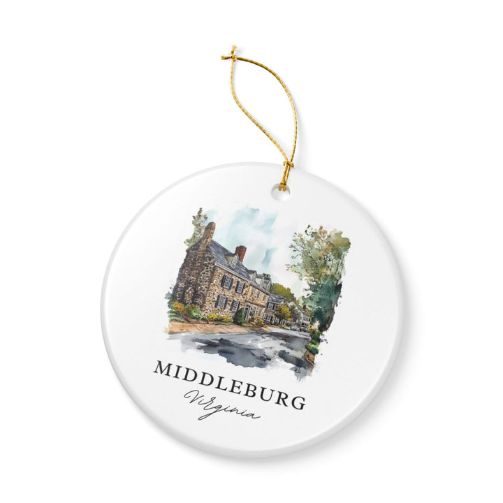 Middleburg Virginia Ornament: Unique Middleburg Souvenir, Middleburg Virginia Xmas Decor, and Authentic Middleburg Gift