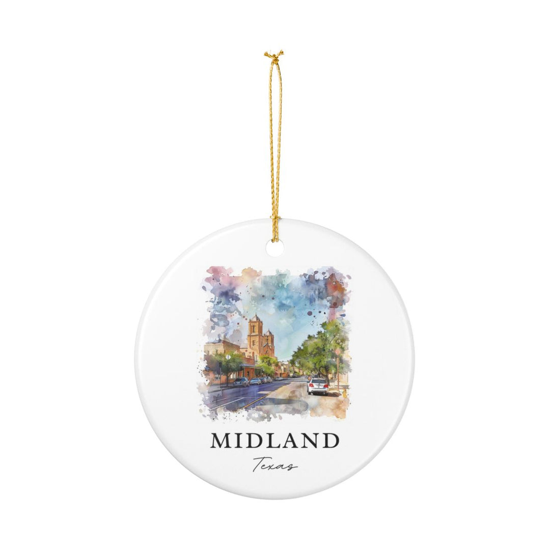 Midland Texas Ornament: Unique Midland Souvenir, Midland Texas Xmas Decor, and Authentic Midland Gift