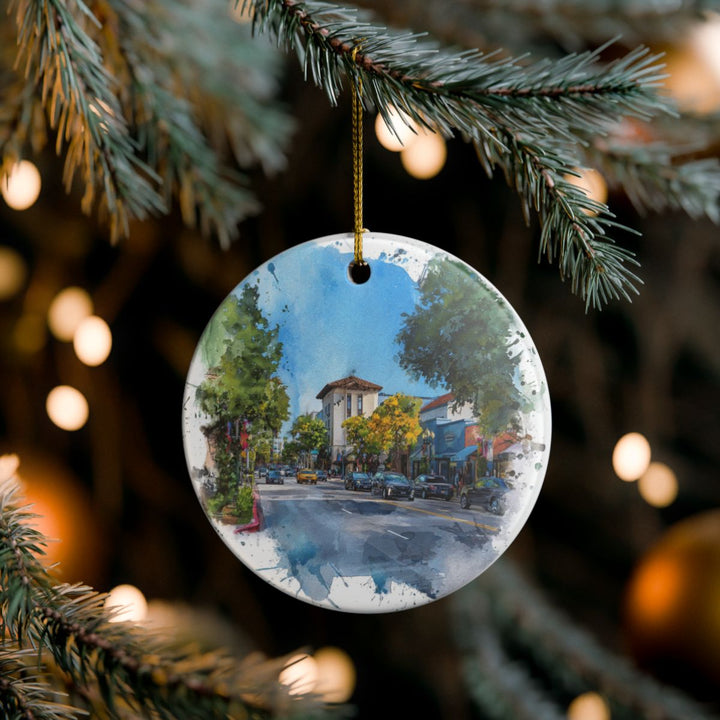 Midtown Palo Alto CA Ornament: Unique Midtown Palo Alto Souvenir, Midtown Palo Alto California Xmas Decor, and Authentic Midtown Palo Alto Gift