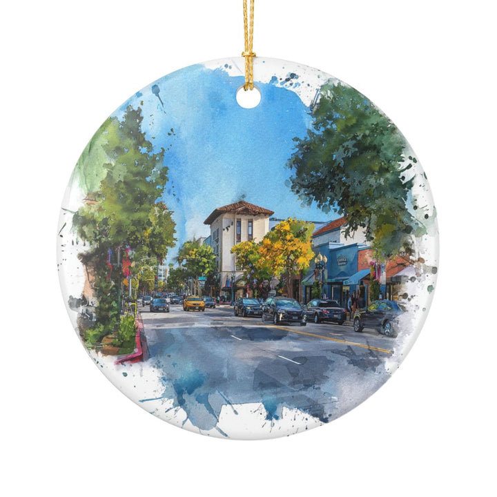 Midtown Palo Alto CA Ornament: Unique Midtown Palo Alto Souvenir, Midtown Palo Alto California Xmas Decor, and Authentic Midtown Palo Alto Gift