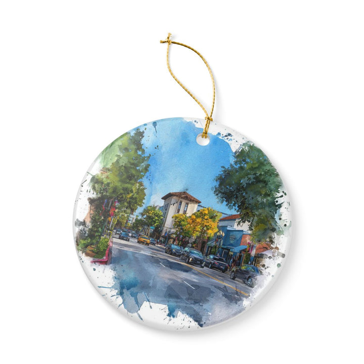 Midtown Palo Alto CA Ornament: Unique Midtown Palo Alto Souvenir, Midtown Palo Alto California Xmas Decor, and Authentic Midtown Palo Alto Gift