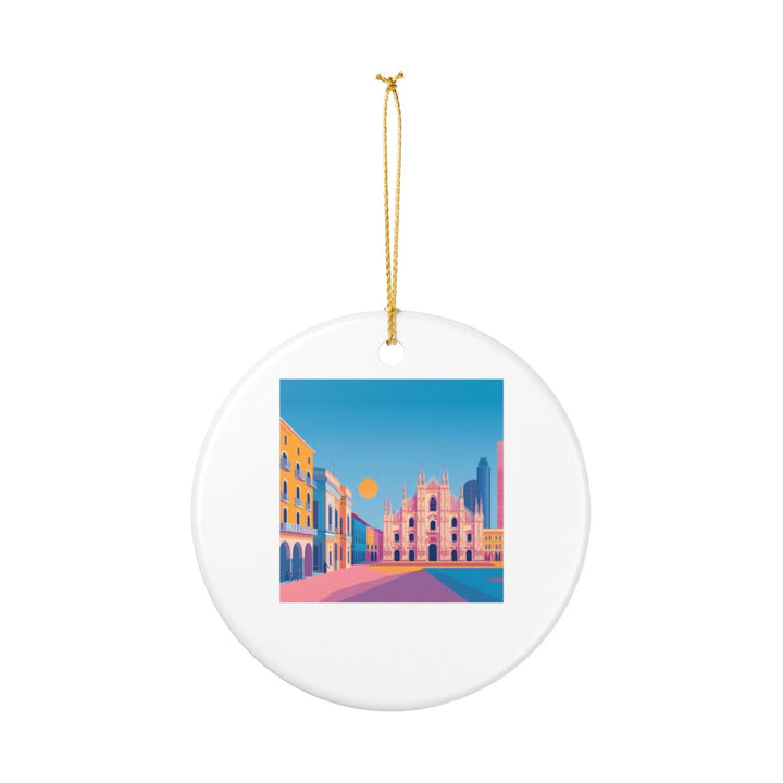 Milan Italy Ornament: Unique Milan Souvenir, Milan Italy Xmas Decor, and Authentic Milan Gift
