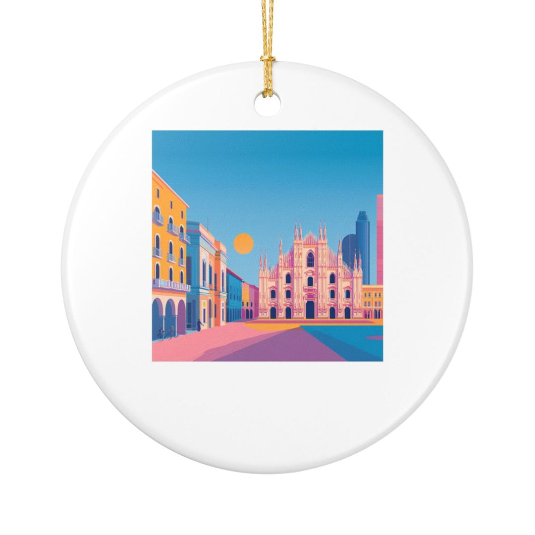 Milan Italy Ornament: Unique Milan Souvenir, Milan Italy Xmas Decor, and Authentic Milan Gift