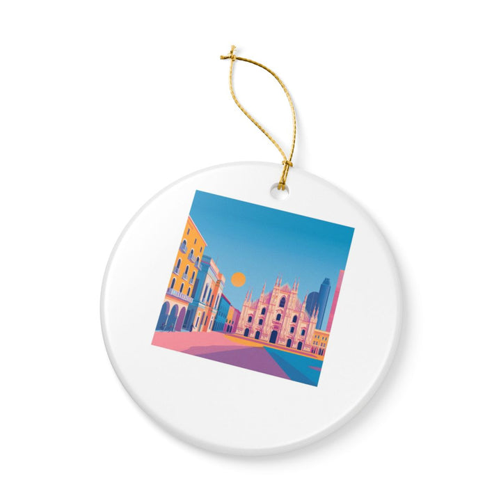 Milan Italy Ornament: Unique Milan Souvenir, Milan Italy Xmas Decor, and Authentic Milan Gift