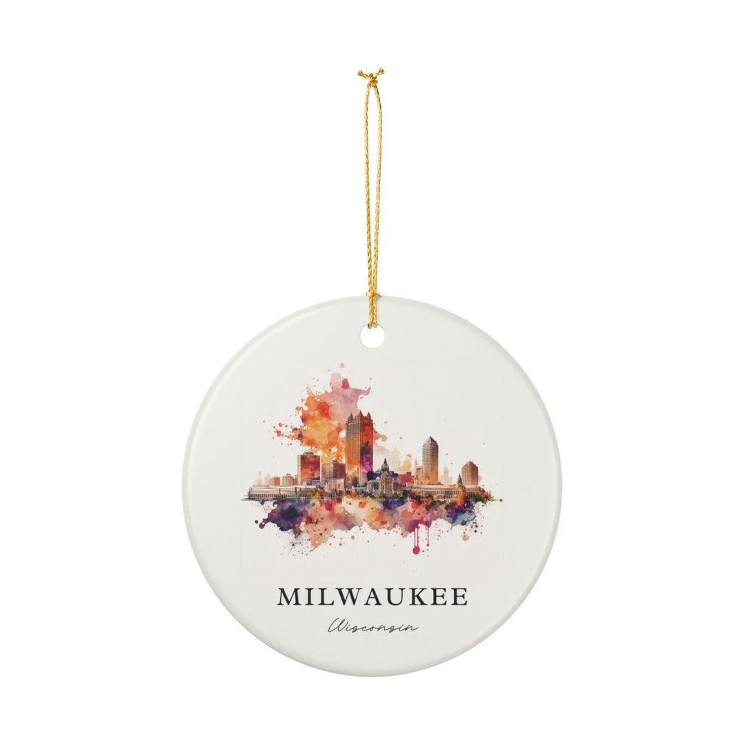 Milwaukee Ornament: Unique Milwaukee Souvenir, Milwaukee Xmas Decor, and Authentic Milwaukee Gift