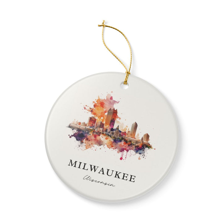 Milwaukee Ornament: Unique Milwaukee Souvenir, Milwaukee Xmas Decor, and Authentic Milwaukee Gift