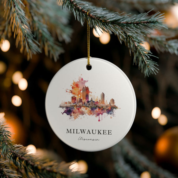 Milwaukee Ornament: Unique Milwaukee Souvenir, Milwaukee Xmas Decor, and Authentic Milwaukee Gift