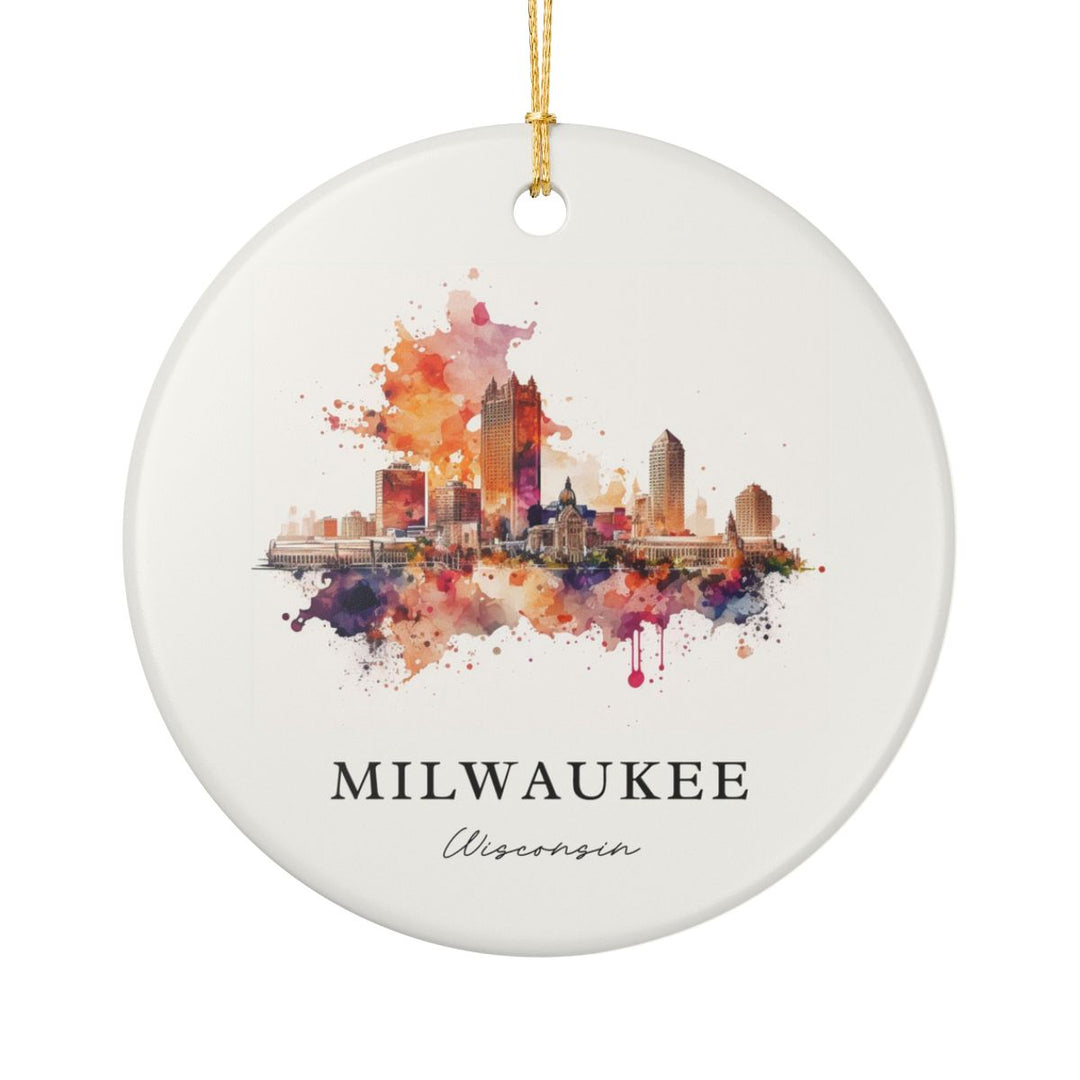 Milwaukee Ornament: Unique Milwaukee Souvenir, Milwaukee Xmas Decor, and Authentic Milwaukee Gift