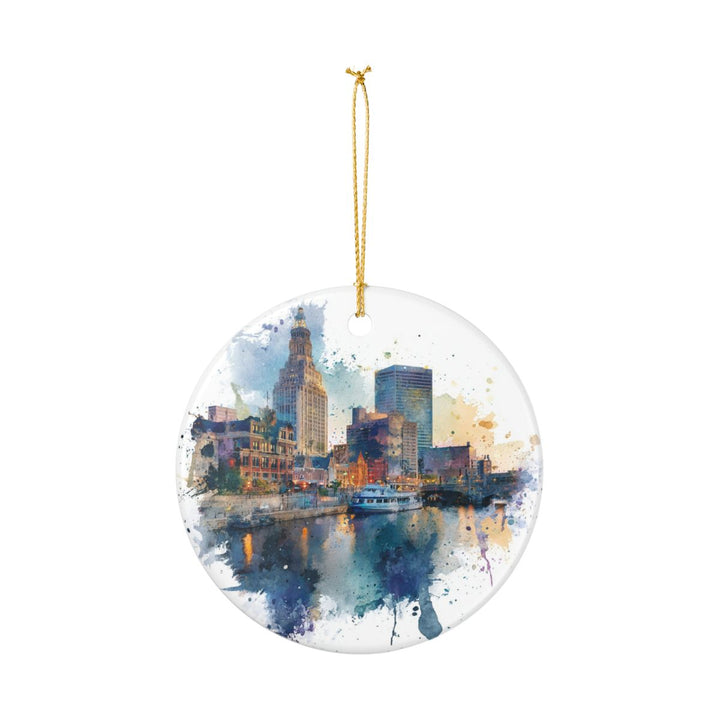Milwaukee Wisconsin Ornament: Unique Milwaukee Souvenir, Milwaukee Wisconsin Xmas Decor, and Authentic Milwaukee Gift