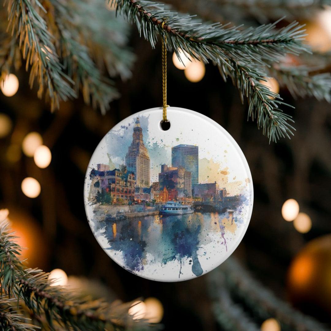 Milwaukee Wisconsin Ornament: Unique Milwaukee Souvenir, Milwaukee Wisconsin Xmas Decor, and Authentic Milwaukee Gift