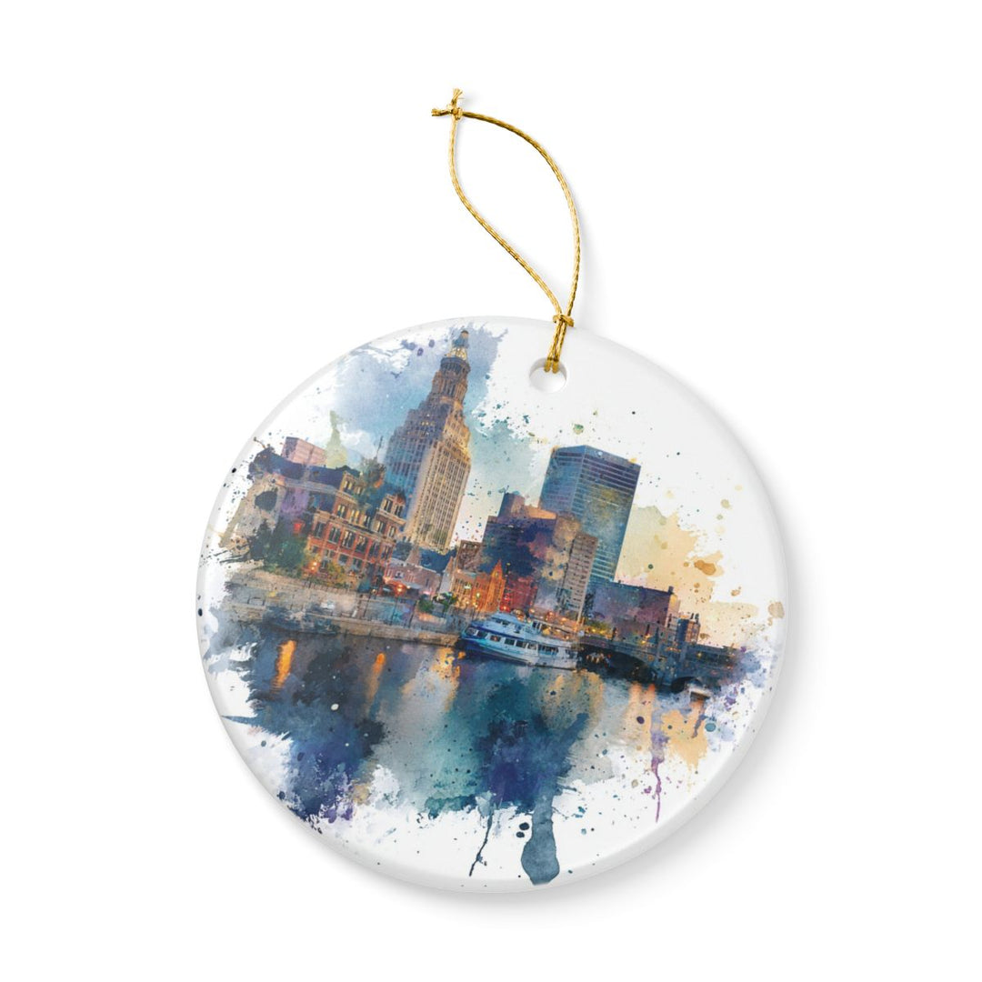 Milwaukee Wisconsin Ornament: Unique Milwaukee Souvenir, Milwaukee Wisconsin Xmas Decor, and Authentic Milwaukee Gift