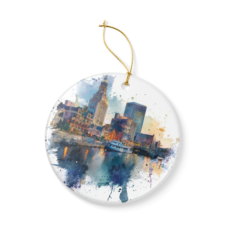 Milwaukee Wisconsin Ornament: Unique Milwaukee Souvenir, Milwaukee Wisconsin Xmas Decor, and Authentic Milwaukee Gift