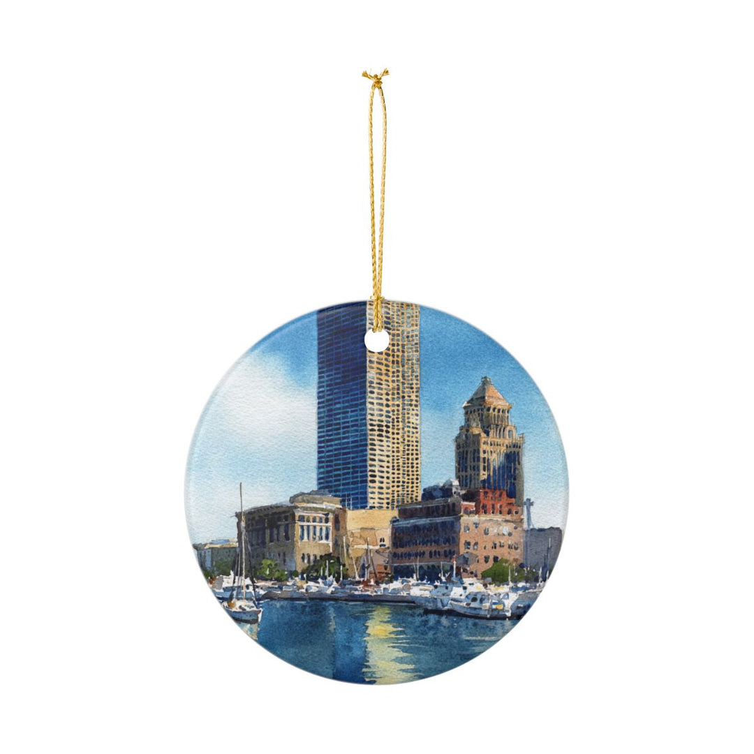 Milwaukee Wisconsin USA Ornament: Unique Milwaukee Souvenir, Milwaukee Wisconsin Xmas Decor, and Authentic Milwaukee Gift