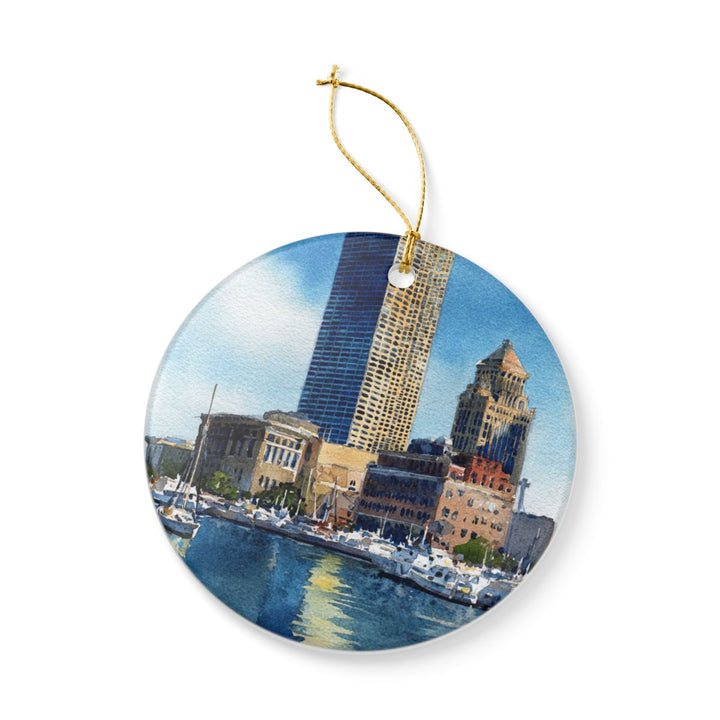 Milwaukee Wisconsin USA Ornament: Unique Milwaukee Souvenir, Milwaukee Wisconsin Xmas Decor, and Authentic Milwaukee Gift