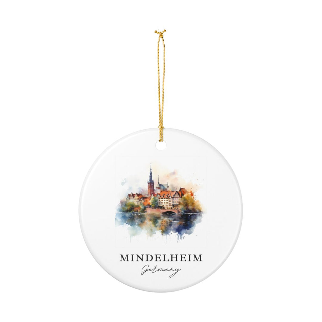 Mindelheim Germany Ornament: Unique Mindelheim Souvenir, Mindelheim Germany Xmas Decor, and Authentic Mindelheim Gift