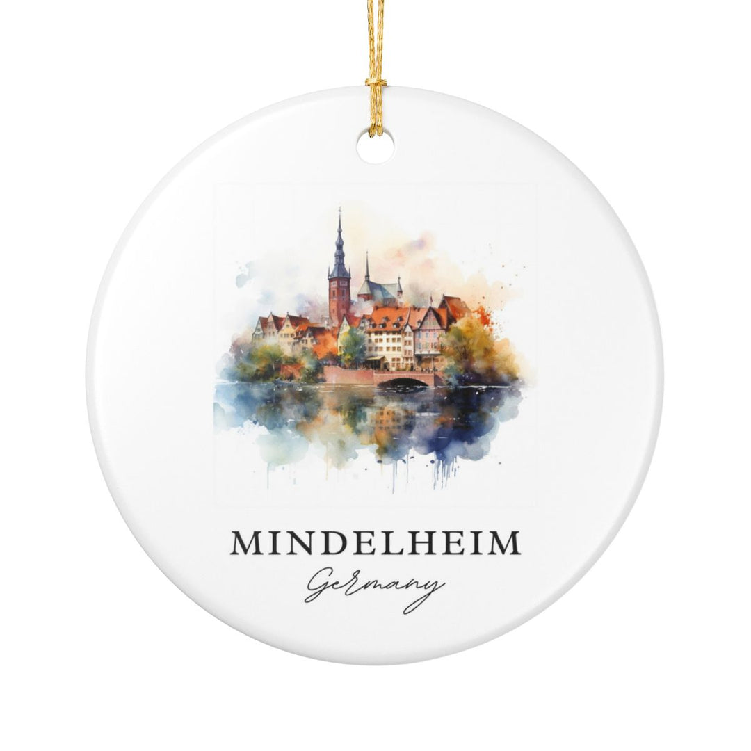 Mindelheim Germany Ornament: Unique Mindelheim Souvenir, Mindelheim Germany Xmas Decor, and Authentic Mindelheim Gift