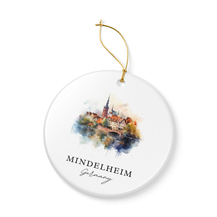 Mindelheim Germany Ornament: Unique Mindelheim Souvenir, Mindelheim Germany Xmas Decor, and Authentic Mindelheim Gift