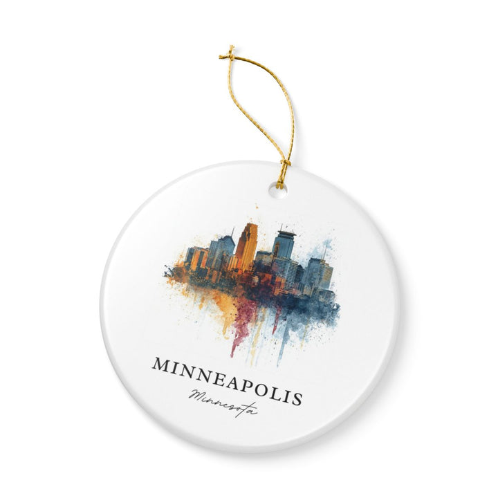 Minneapolis Minnesota Ornament: Unique Minneapolis Souvenir, Minneapolis Minnesota Xmas Decor, and Authentic Minneapolis Gift