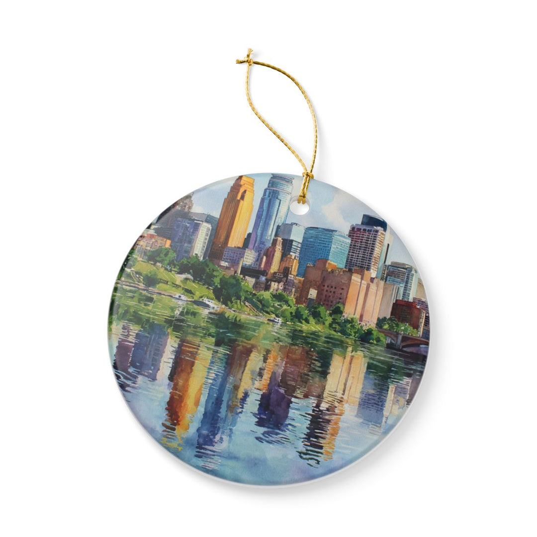 Minneapolis MN Ornament: Unique Minneapolis Souvenir, Minneapolis Minnesota Xmas Decor, and Authentic Minneapolis Gift