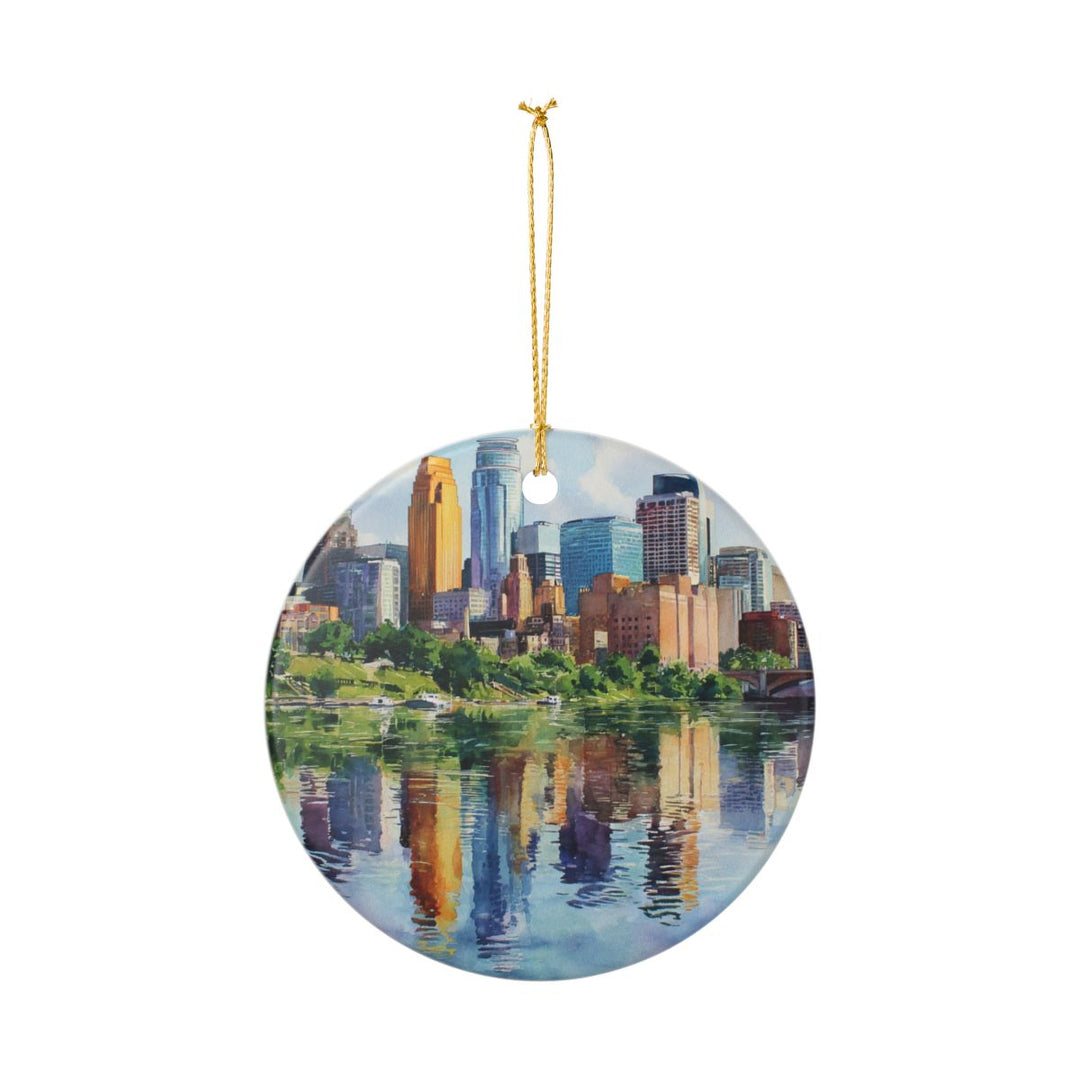 Minneapolis MN Ornament: Unique Minneapolis Souvenir, Minneapolis Minnesota Xmas Decor, and Authentic Minneapolis Gift