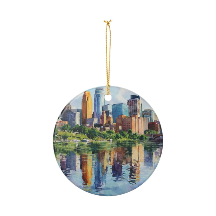 Minneapolis MN Ornament: Unique Minneapolis Souvenir, Minneapolis Minnesota Xmas Decor, and Authentic Minneapolis Gift