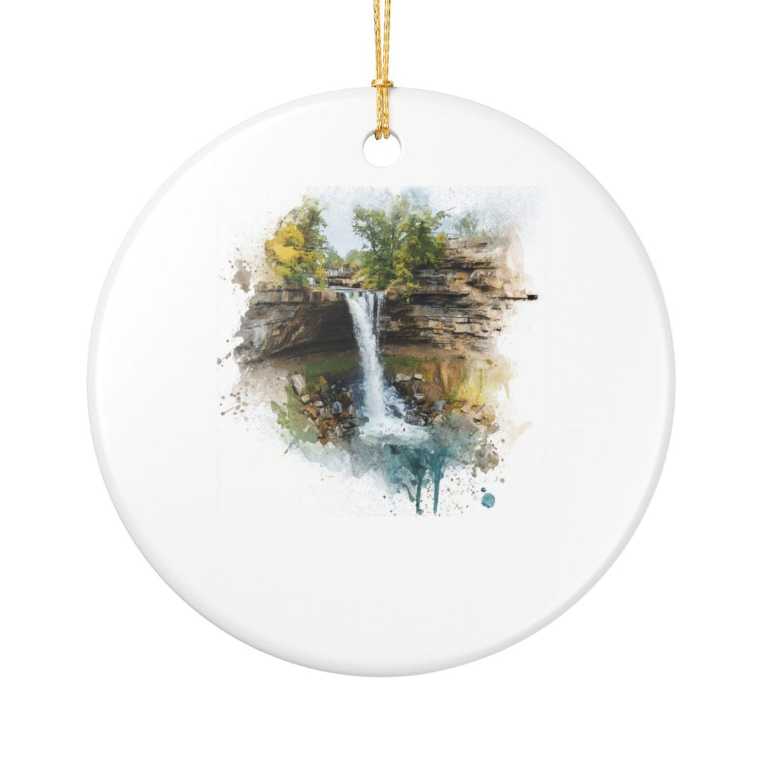 Minnehaha Falls Ornament: Unique Minnehaha Falls Souvenir, Minnehaha Falls Xmas Decor, and Authentic Minnehaha Falls Gift