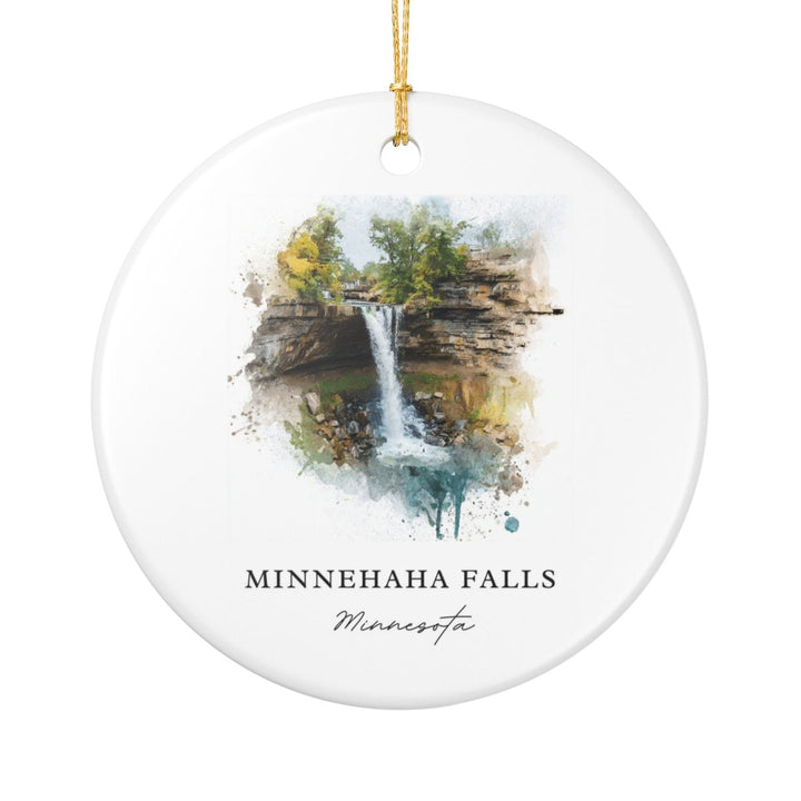Minnehaha Falls Minnesota Ornament | Christmas Travel Souvenir Gift